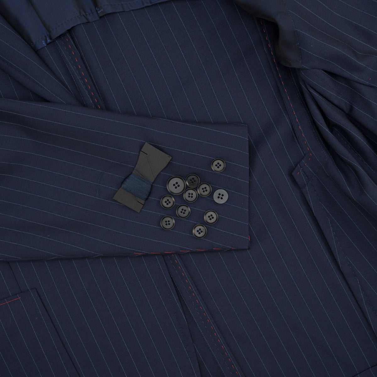 $6650 ISAIA NAPOLI "Capri" Blue Suit Wool Fine Wool 4 Season 44 US / 54 EU 8R