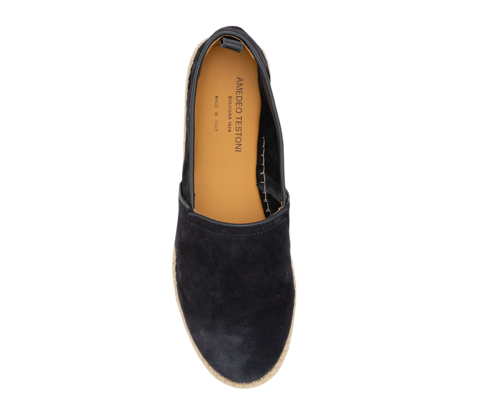 750$ TESTONI Espadrillas "Capri" Shoes Unlined Navy 8 UK / 9  US / 42 IT