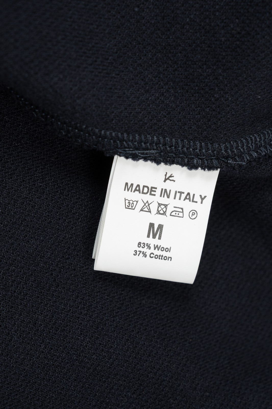 1600$ ISAIA NAPOLI Blue Navy Full Zip Track Jacket Cardigan Wool Cotton Size M