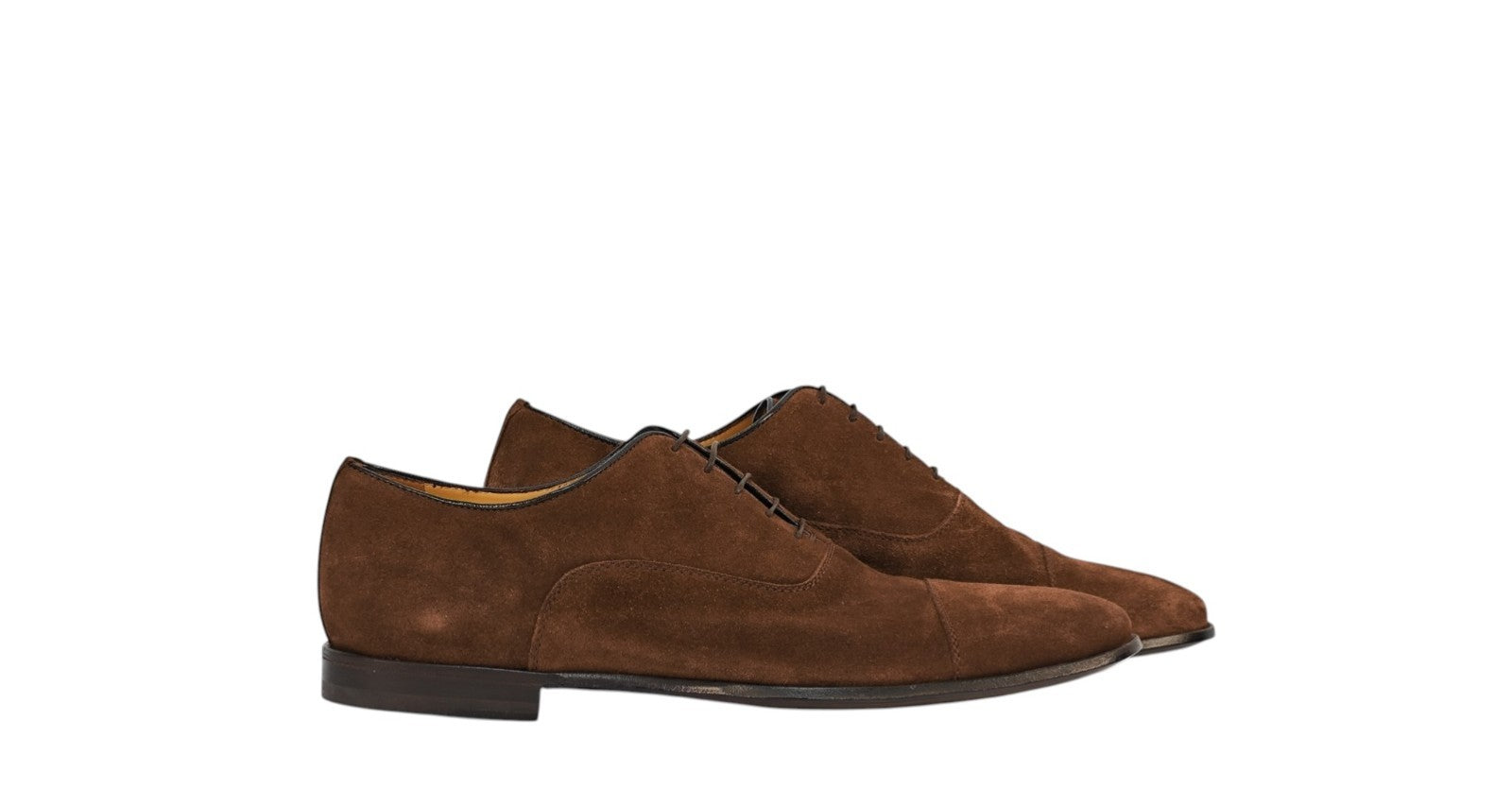 950$ TESTONI " Portonovo " Oxford Shoes Suede Espresso 8 UK / 9 US / 42 IT