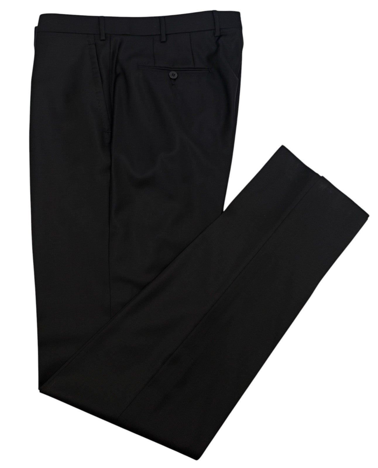 $7120 ISAIA "Sanita" Aquaspider Suit Black Fine Wool 44 US / 54 EU 8L
