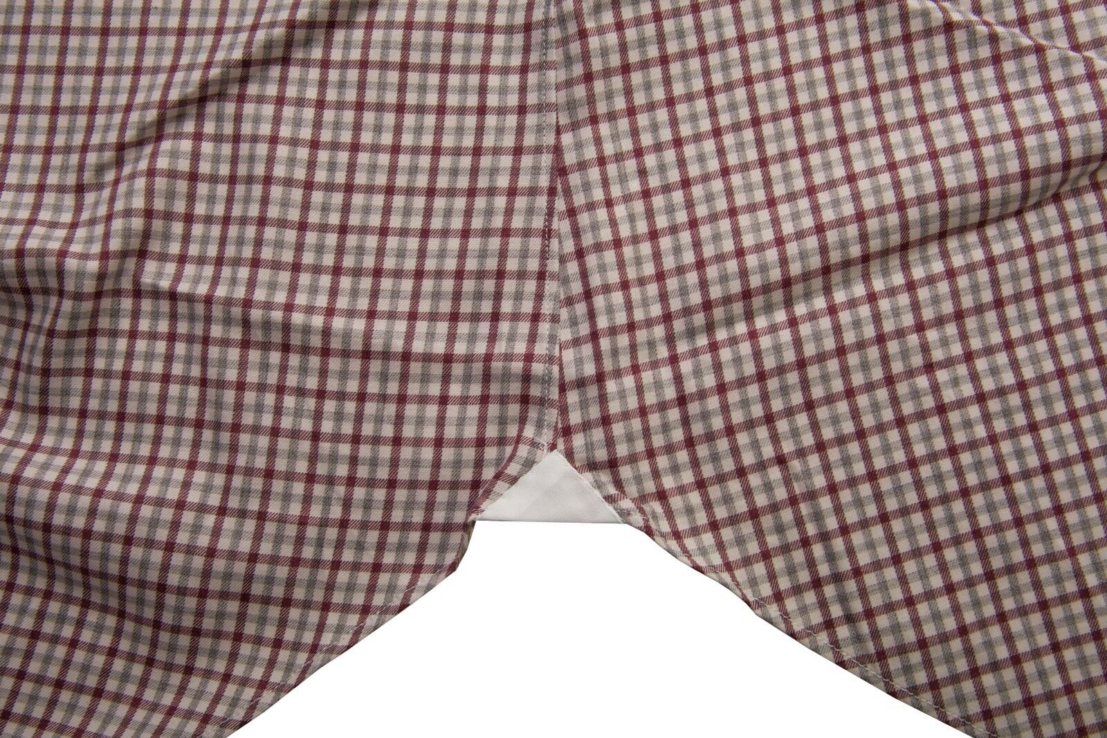 BELVEST by Finamore Napoli Shirt Cashmere / Cotton Checks 16 1/2 - 42 Reg