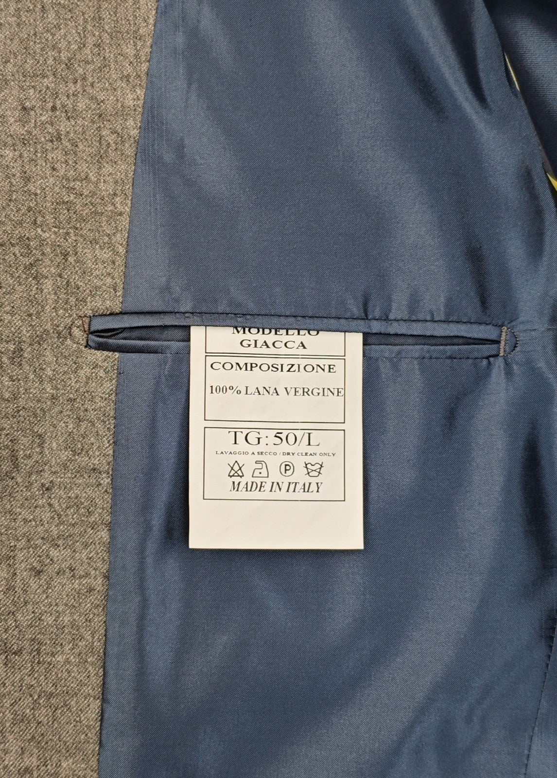 $1870 RUBINACCI NAPOLI Gray 3/2 Roll Jacket Sport Coat Wool 40 US / 50 EU