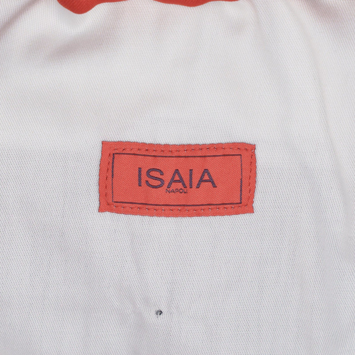 1300$ ISAIA NAPOLI Blue Glen Plain Drawstring Pant Fine Wool 28 US / 44 EU