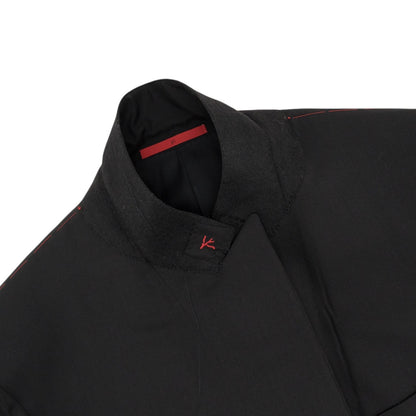 $7450 ISAIA Sanita "Aquaspider" Black Tuxedo Suit  Wool Water Repellent 8C