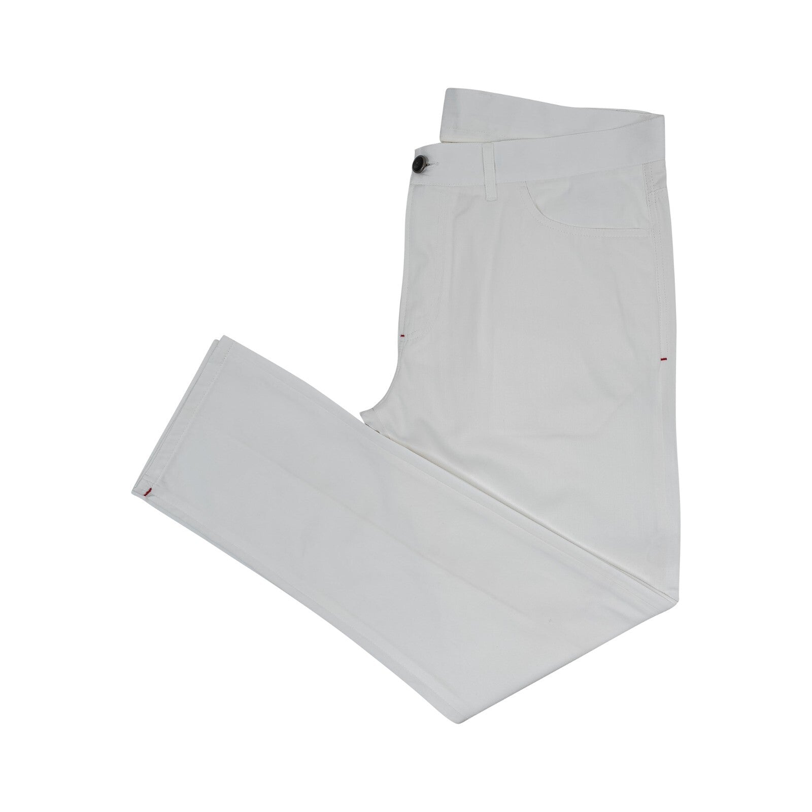 690$ ISAIA NAPOLI White 5 Pockets Trousers Pant Cotton 38 US / 54 EU R