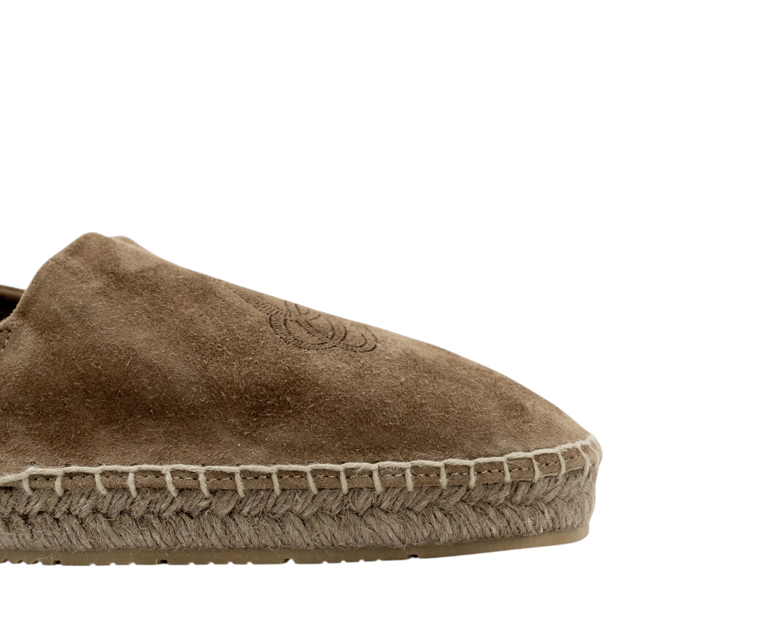 600$ GIORGIO ARMANI Espadrillas Shoes Gray Leather "LOGO" 9 UK / 10 US / 43 IT