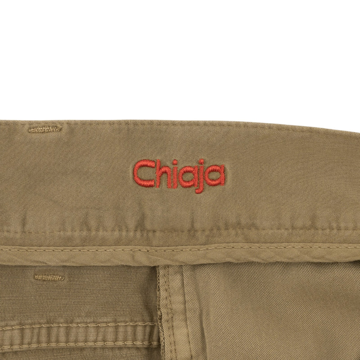 850$ ISAIA NAPOLI "Chiaia" Beige Chino Sport Pant Cotton  Cashmere - Leather Tag
