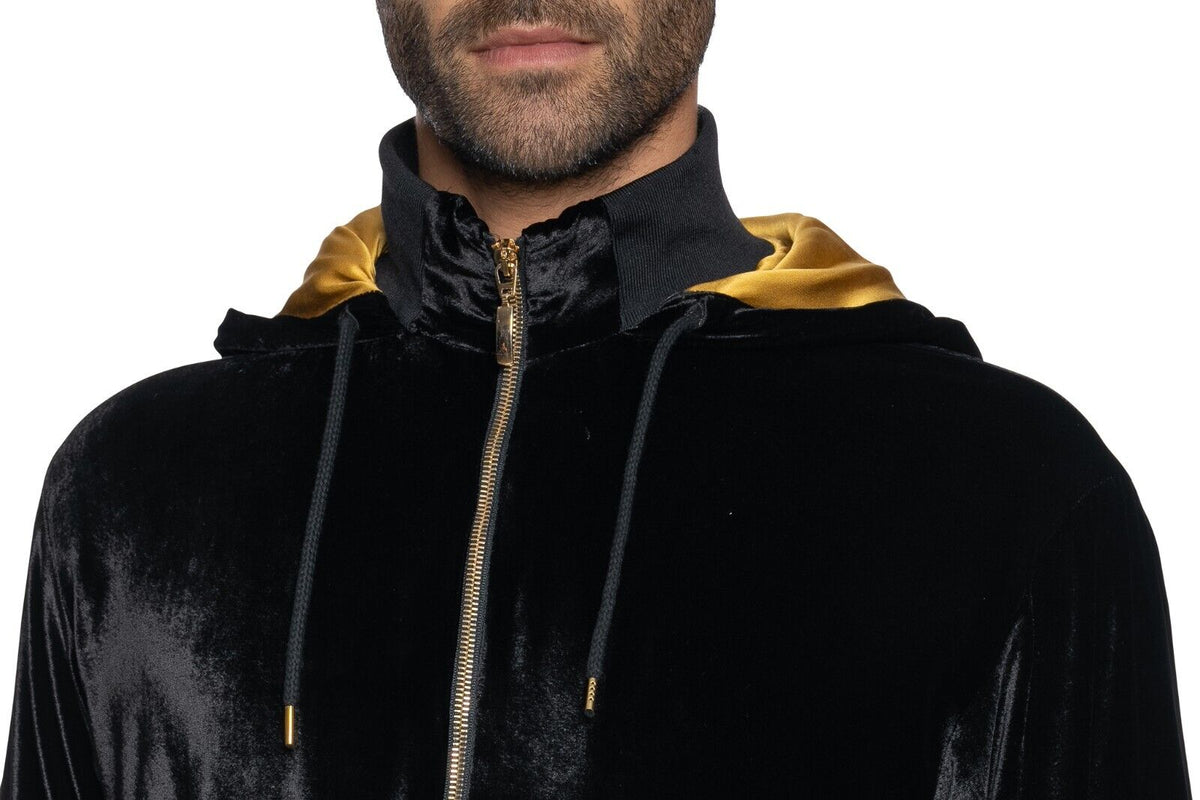 2000$ ITALO FERRETTI Bomber Jacket Velvet "YEAR OF THE DRAGON" Size L ZILLI