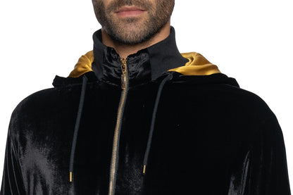 2000$ ITALO FERRETTI Bomber Jacket Velvet "YEAR OF THE DRAGON" Size L ZILLI