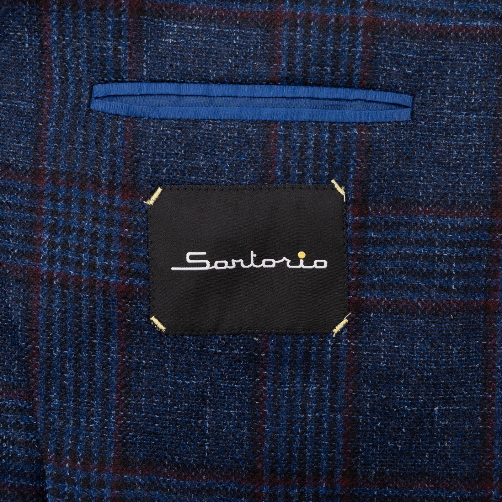 1900$ SARTORIO KITON Blue Jacket Sport Coat Wool - Silk - Linen  54 US / 64 EU