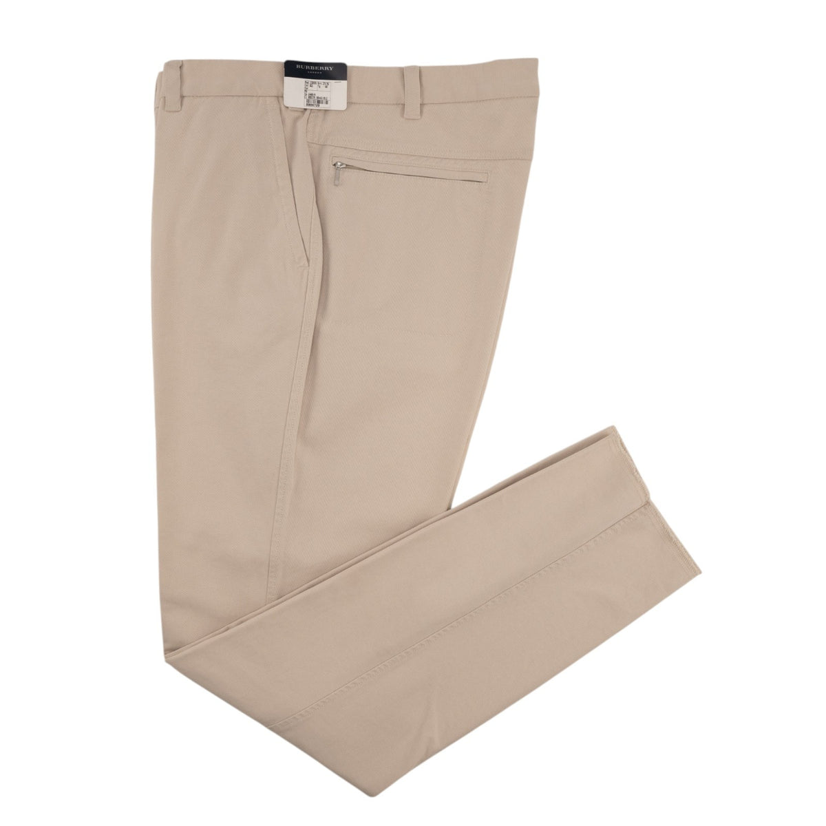 700$ BURBERRY Beige Chino Pant Cotton Regular Fit 44 US / 60 EU - Made in Italy