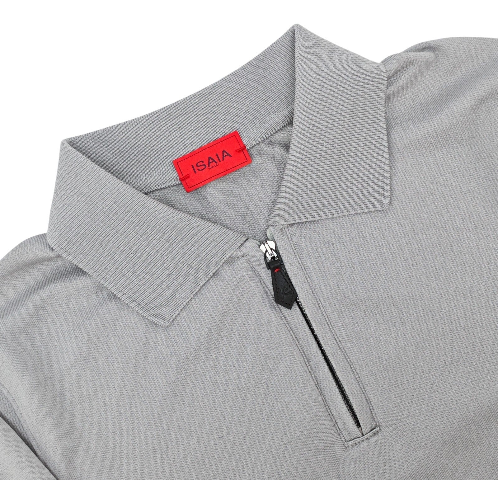 $3500 ISAIA NAPOLI Gray Half Zip Tracksuit Jogging Jersey Wool Size L