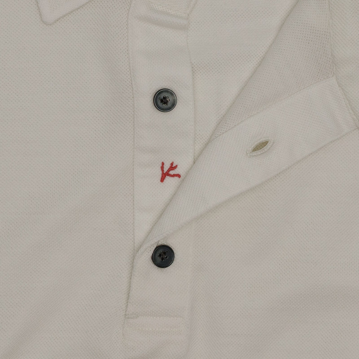 1200$ ISAIA NAPOLI "Iconico" Ivory Knit Sartorial Polo Wool Hand-Sewn Size XL