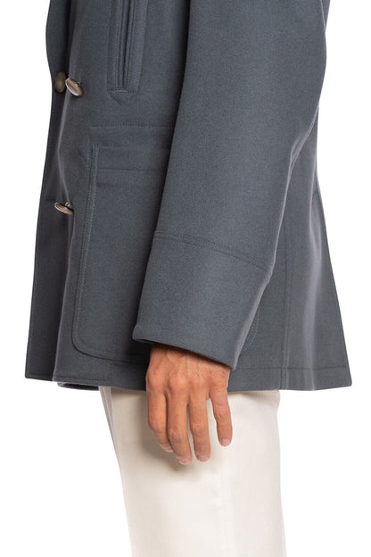 $1800 BOGLIOLI Double Breasted Blue Peacoat Coat Wool Cashmere 38 US / 48 EU