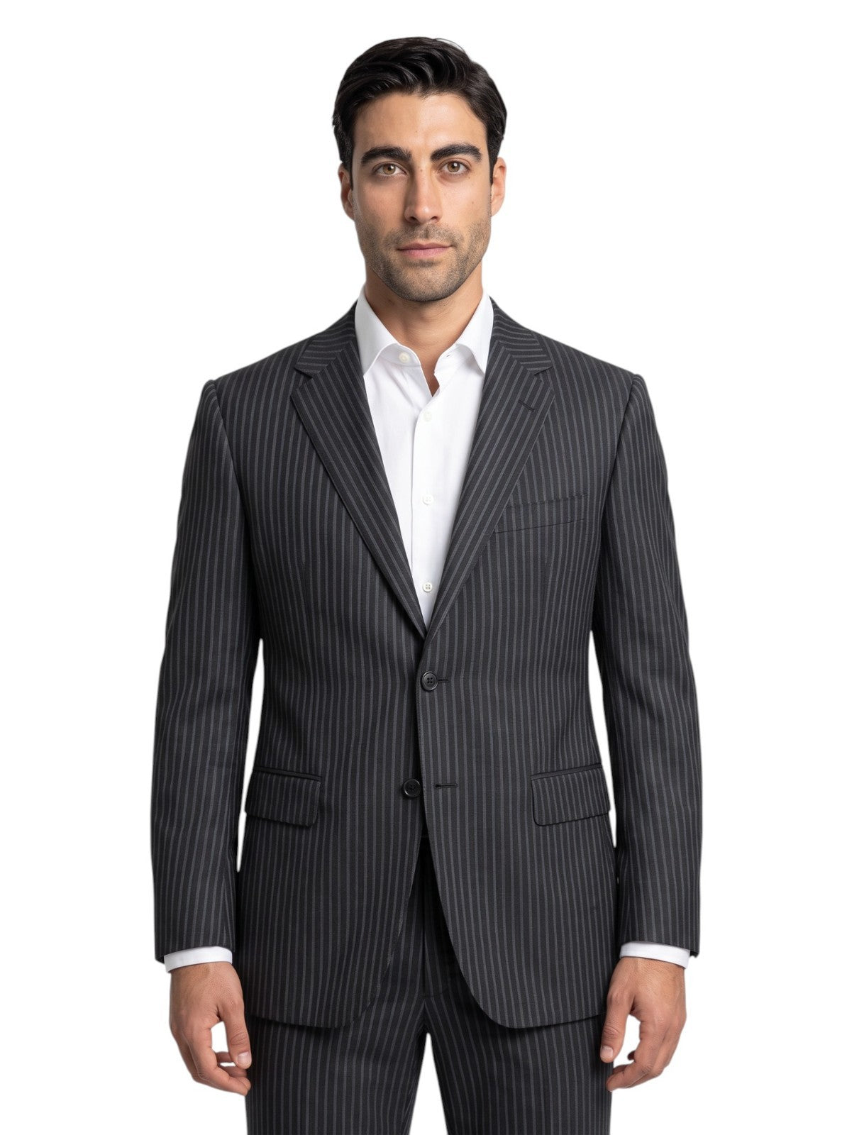 2800$ SARTORIO NAPOLI by KITON Dark Blue 3/2 Roll Suit Wool 44 US / 54 IT