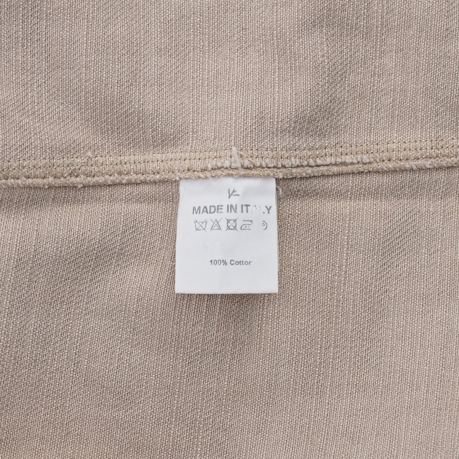 $1650 ISAIA NAPOLI Washed Sand / Beige Overshirt Jacket Denim Cotton