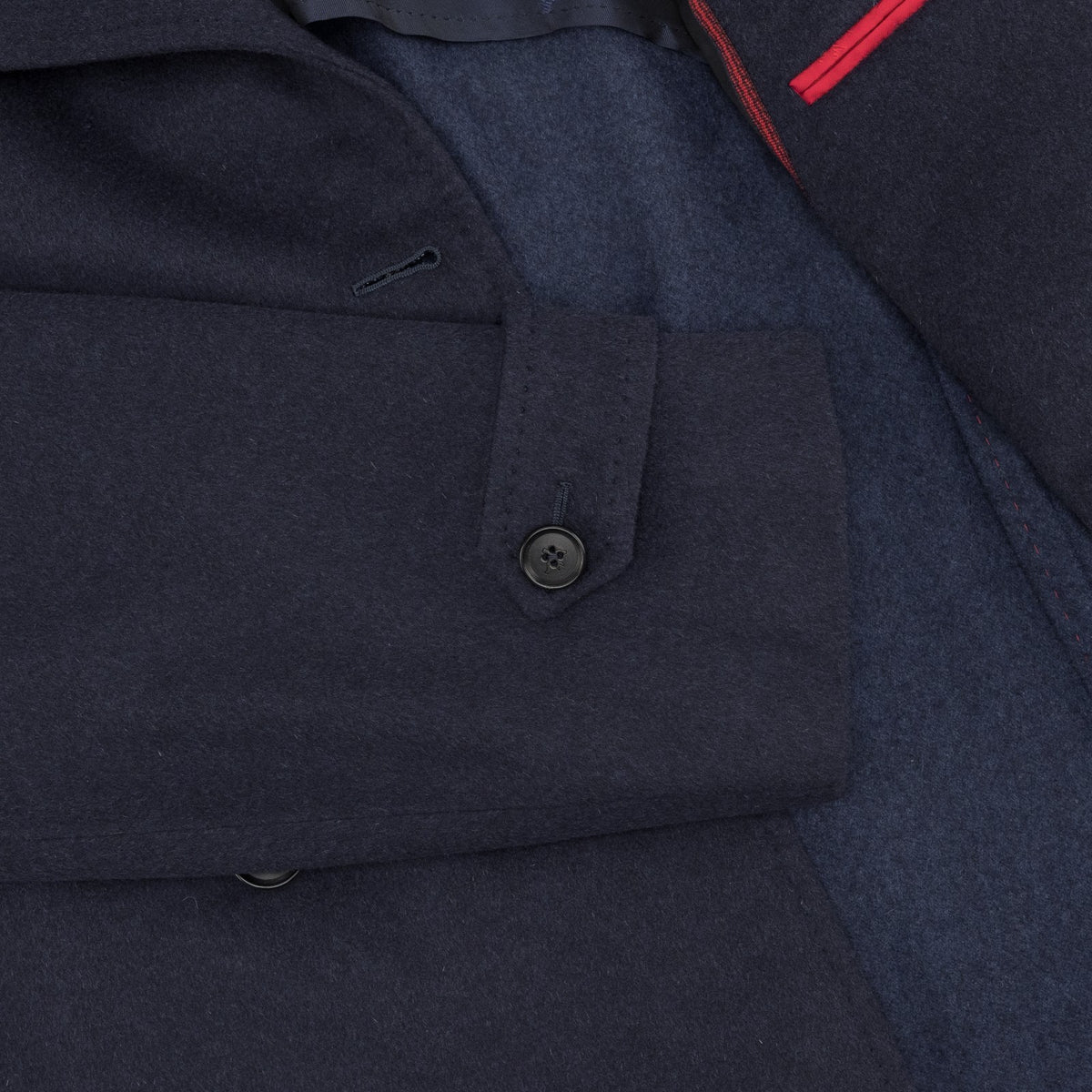7250$ ISAIA APOLI Blue Navy Peacoat Coat Wool - Cashmere 50 US / 60 EU R