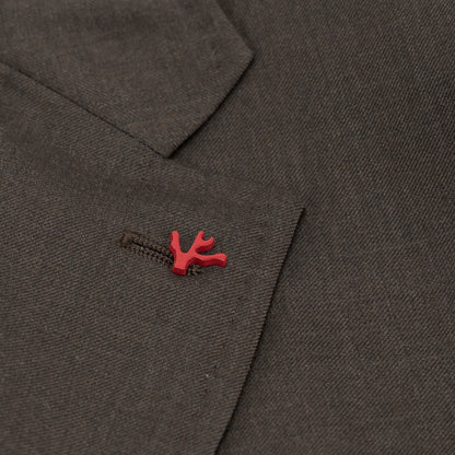 $6600 ISAIA "Capri" Dark Brown Suit Fine Wool Aquaspider 44 US / 54 EU 8R