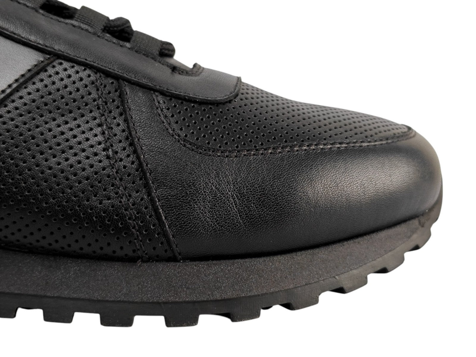 750$ TESTONI Sneaker Shoes Suede + Perforated Calf 8 UK  / 9 US / 42 IT