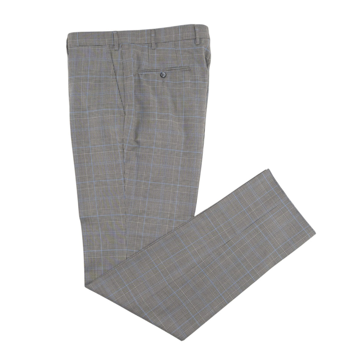 $6550 ISAIA NAPOLI "Base 5" Gray Suit Fine Wool Prince of Wales 42 US / 52 EU 7R