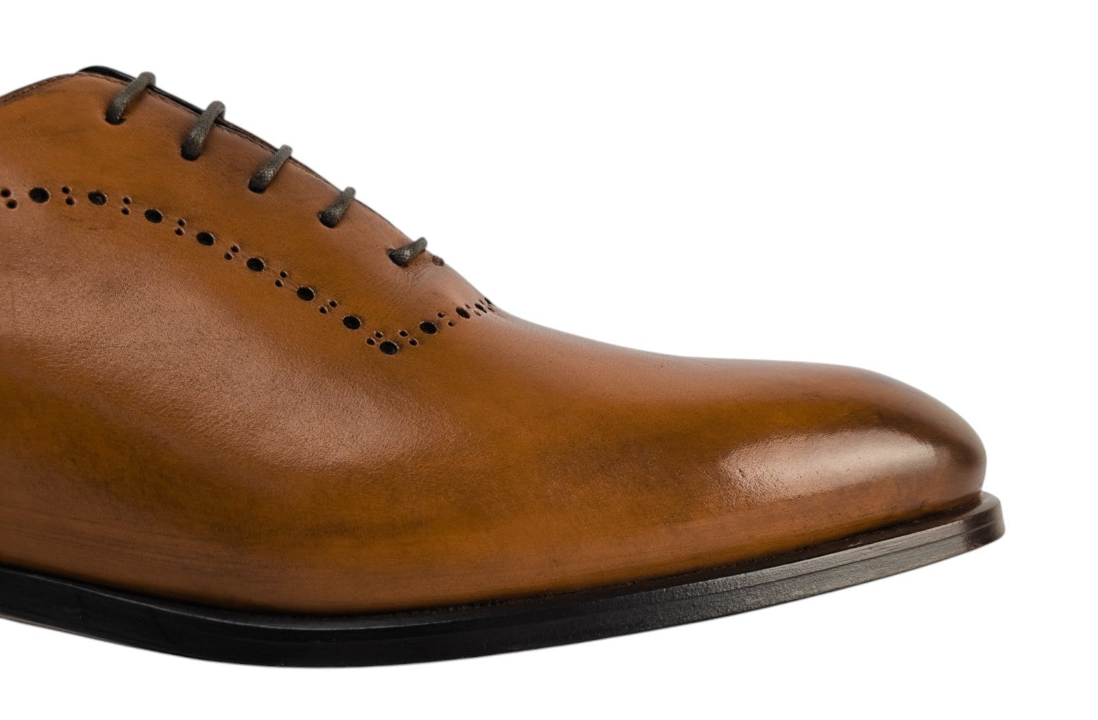 1350$ TESTONI 1929 Oxford Shoes Antique Lux Calf Whisky 8 UK 9 US 42 IT