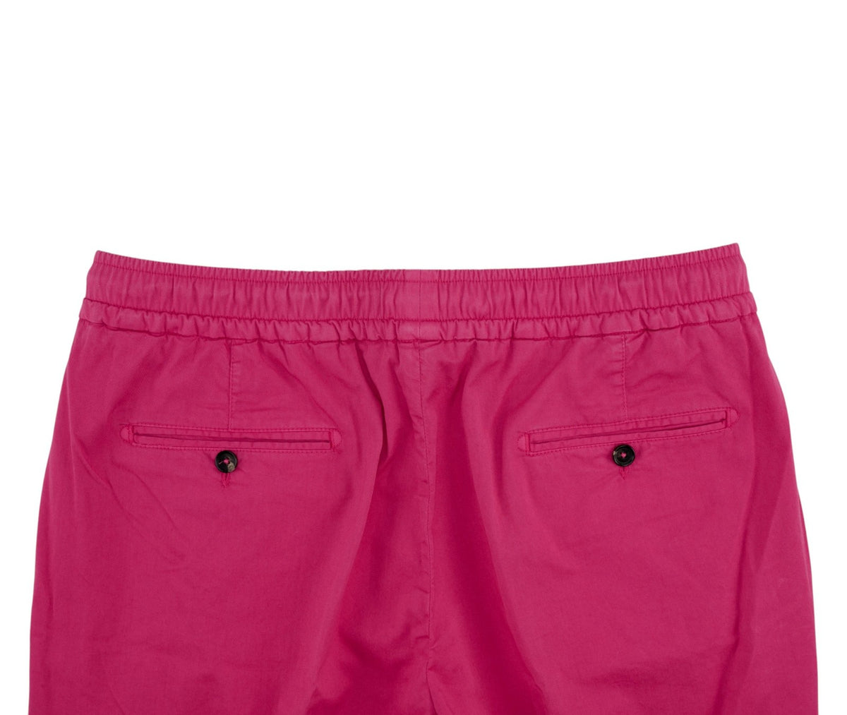 1100$ ISAIA NAPOLI Magenta Drawstring Trouser Pant Cotton 36 US / 52 EU