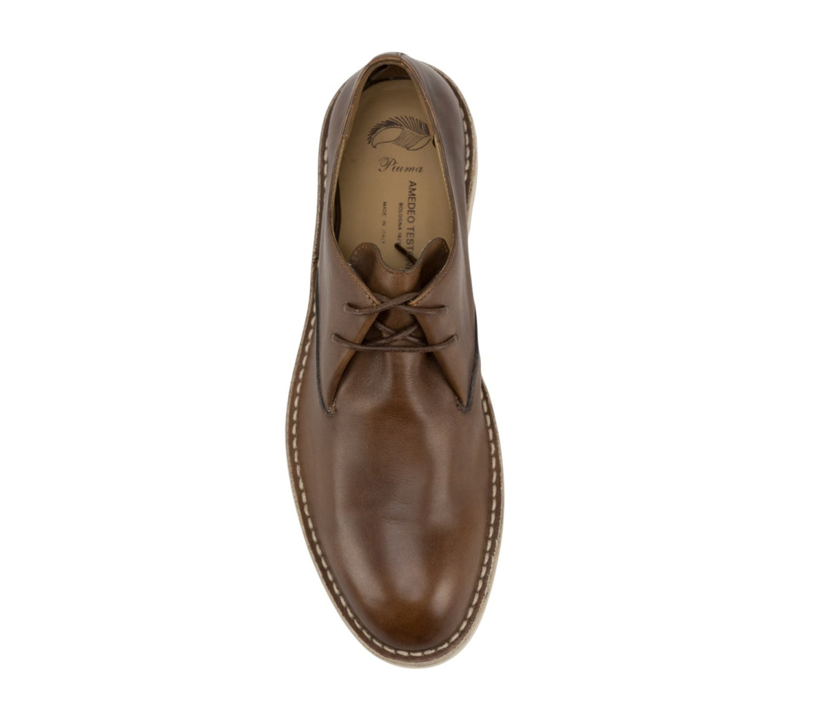 1200$ TESTONI La Thuile Piuma Construction Derby Shoes Calf 8 UK / 9 US / 42 IT