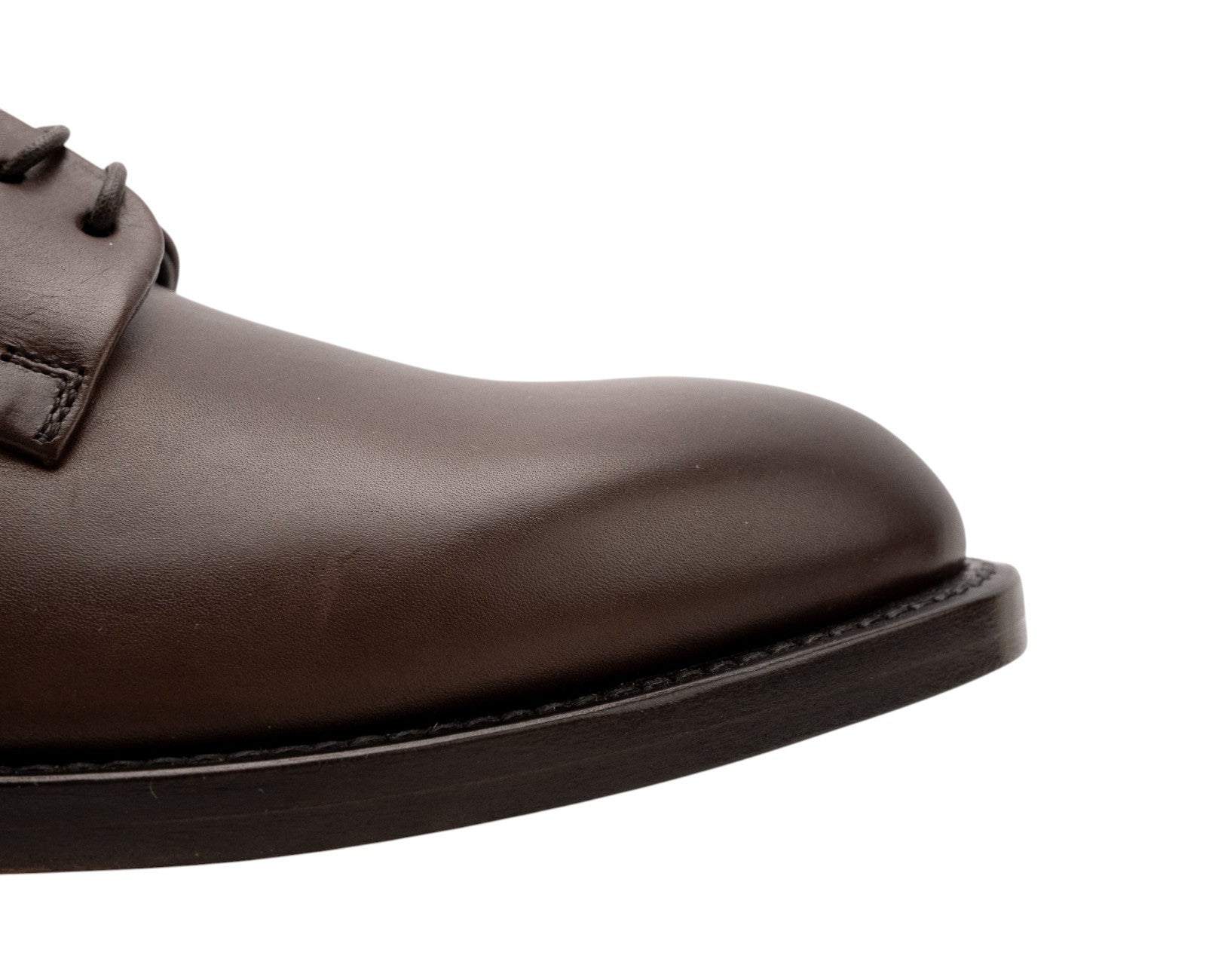1220$ GIORGIO ARMANI Derby Shoes Constructio Blake Brown Leather 5 UK 6 US 39 IT