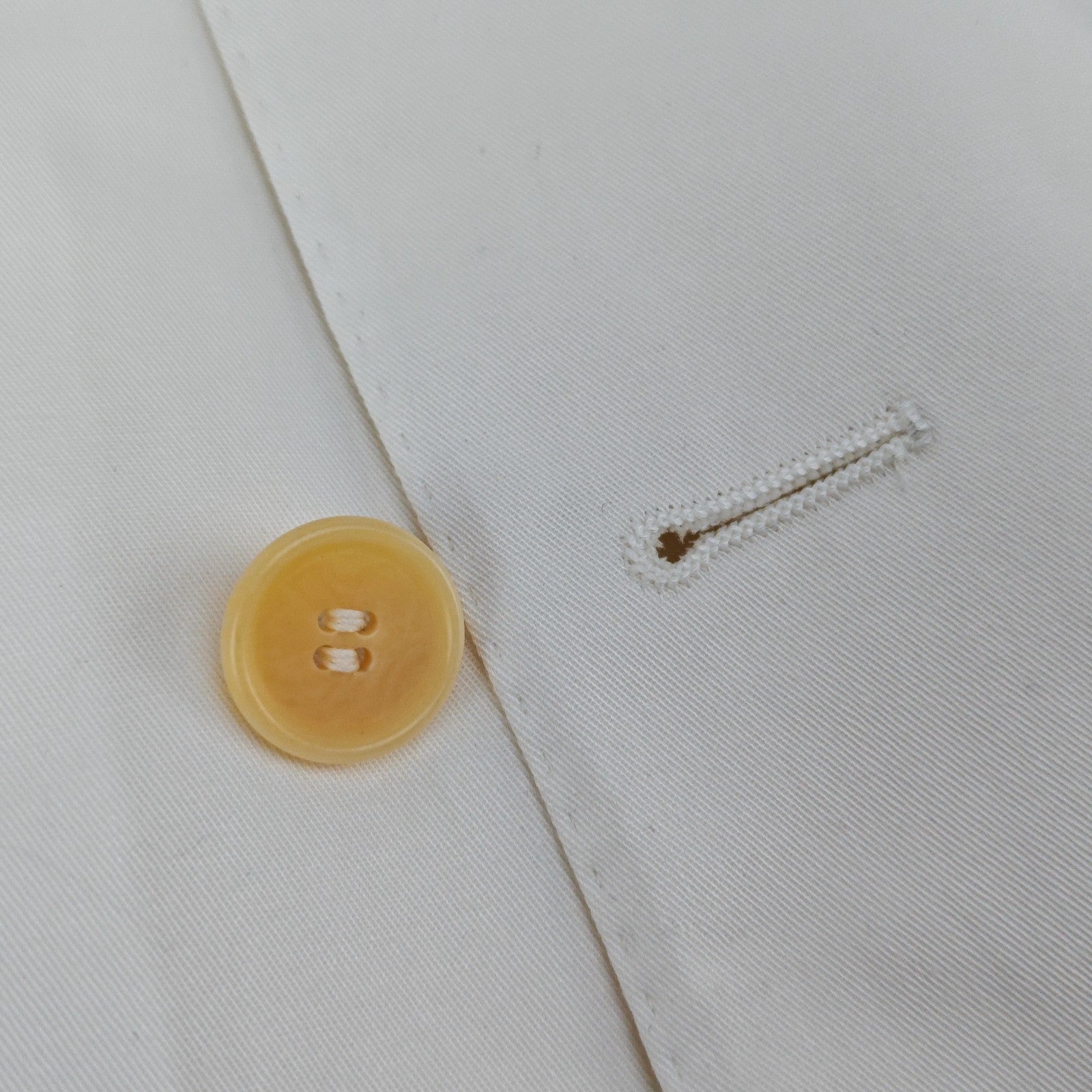 1850$ RAFFAELE CARUSO White Cotton Double Breasted Suit 38 US / 48 IT