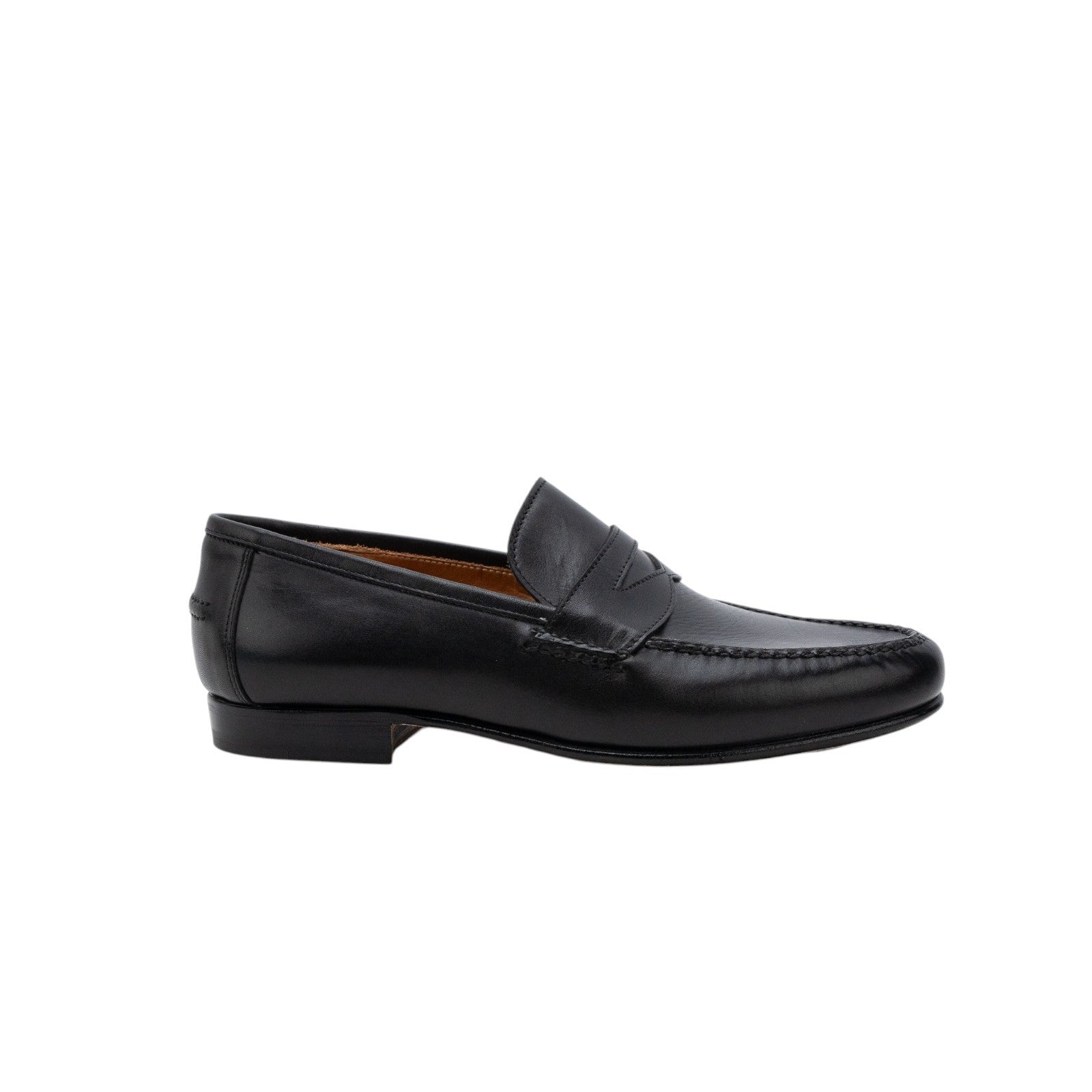 1655$ Luxury EDWARD GREEN Leather Penny Loafer Shoes Handmade Blue Navy
