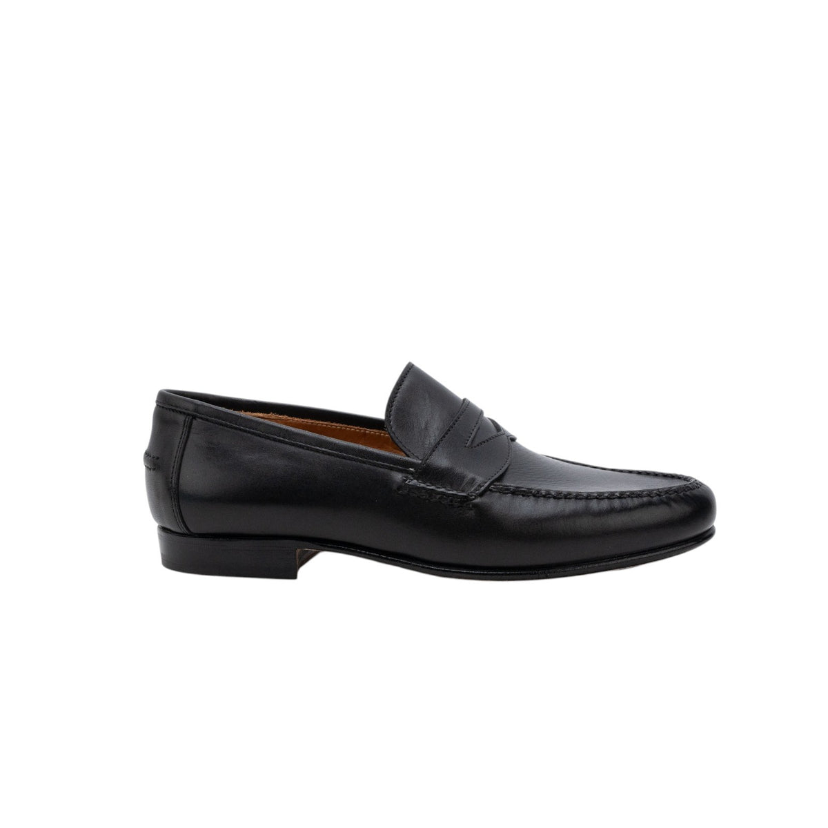 1655$ Luxury EDWARD GREEN Leather Penny Loafer Shoes Handmade Blue Navy