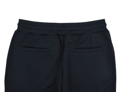 1350$ ISAIA NAPOLI Blue Navy Hand-Sewn Drawstring Track Pant Jersey Wool Size S