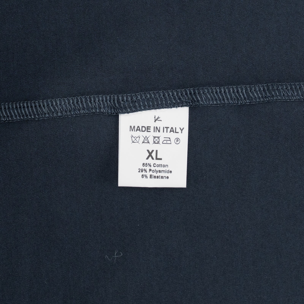 450$ ISAIA NAPOLI Blue Navy T-Shirt Jersey Cotton Stretch - Size XL