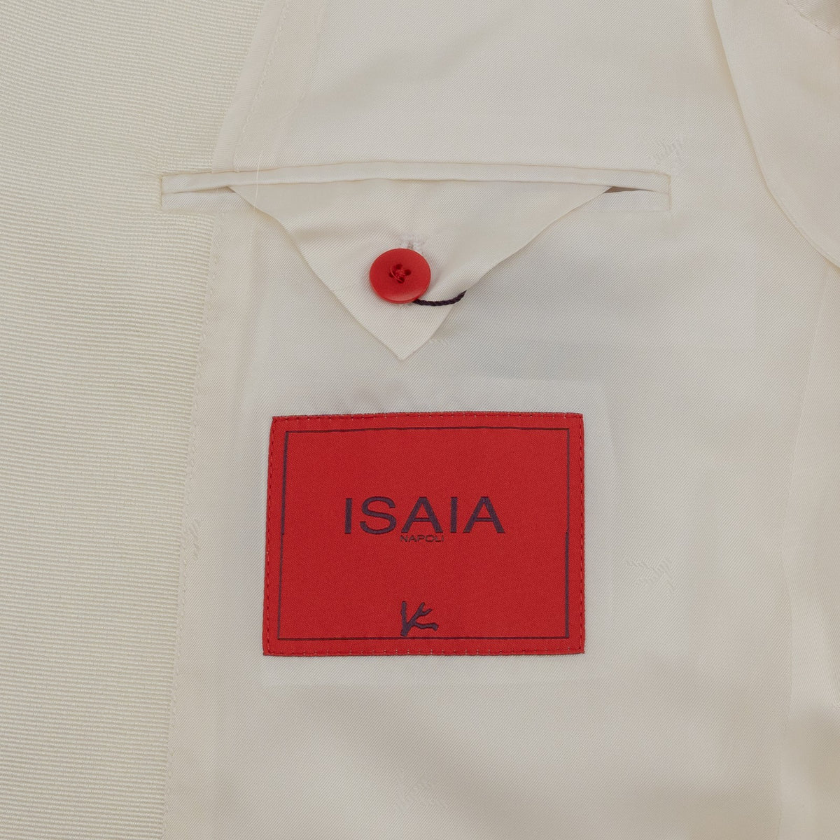 $6500 ISAIA NAPOLI "Sanita" Smoking Tuxed Blazer Sport Coat Ivory Fine Wool