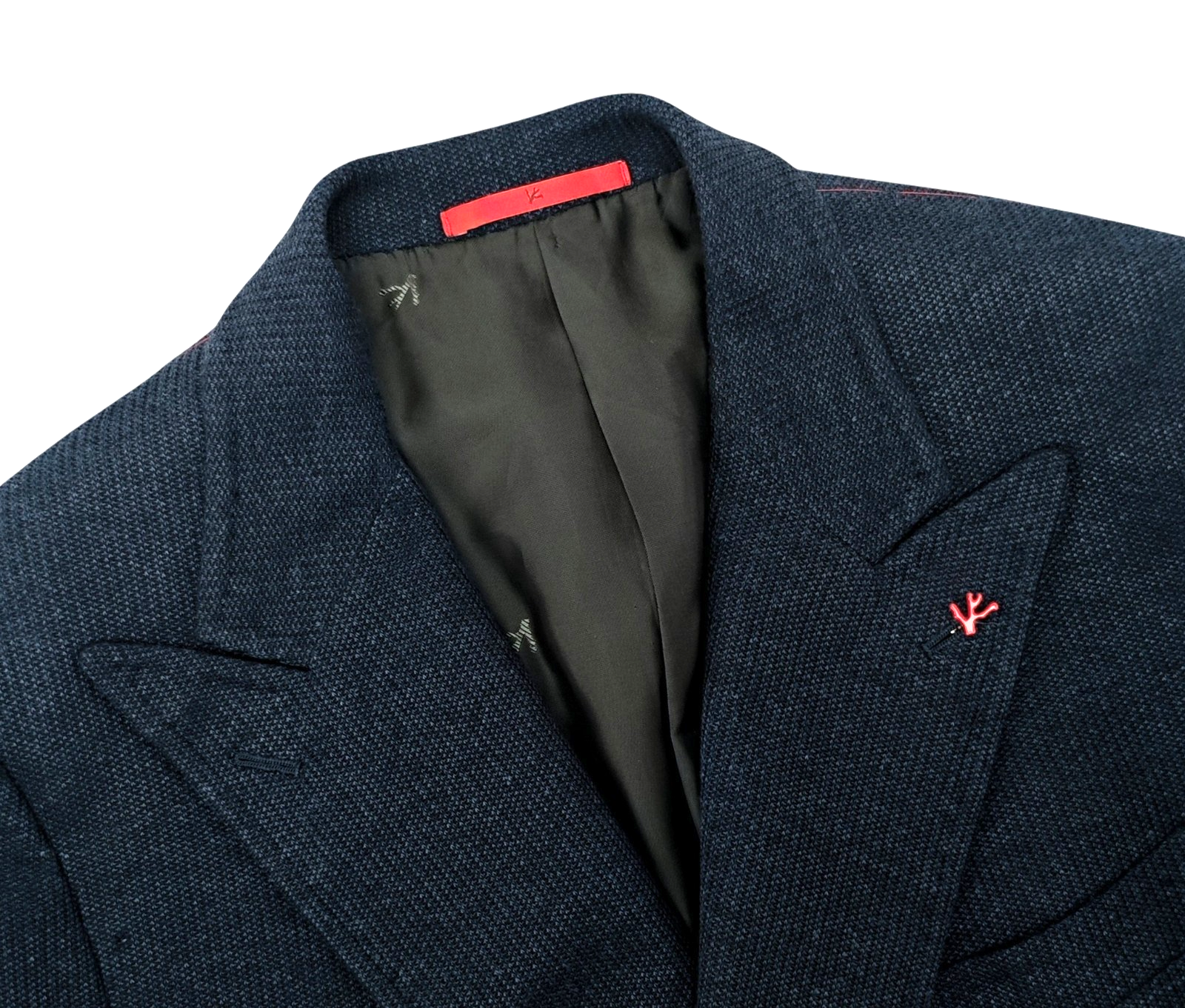 $5120 ISAIA "Capri" Blue Double Breasted Sport Coat Linen Cotton  40 US 50 EU 7R