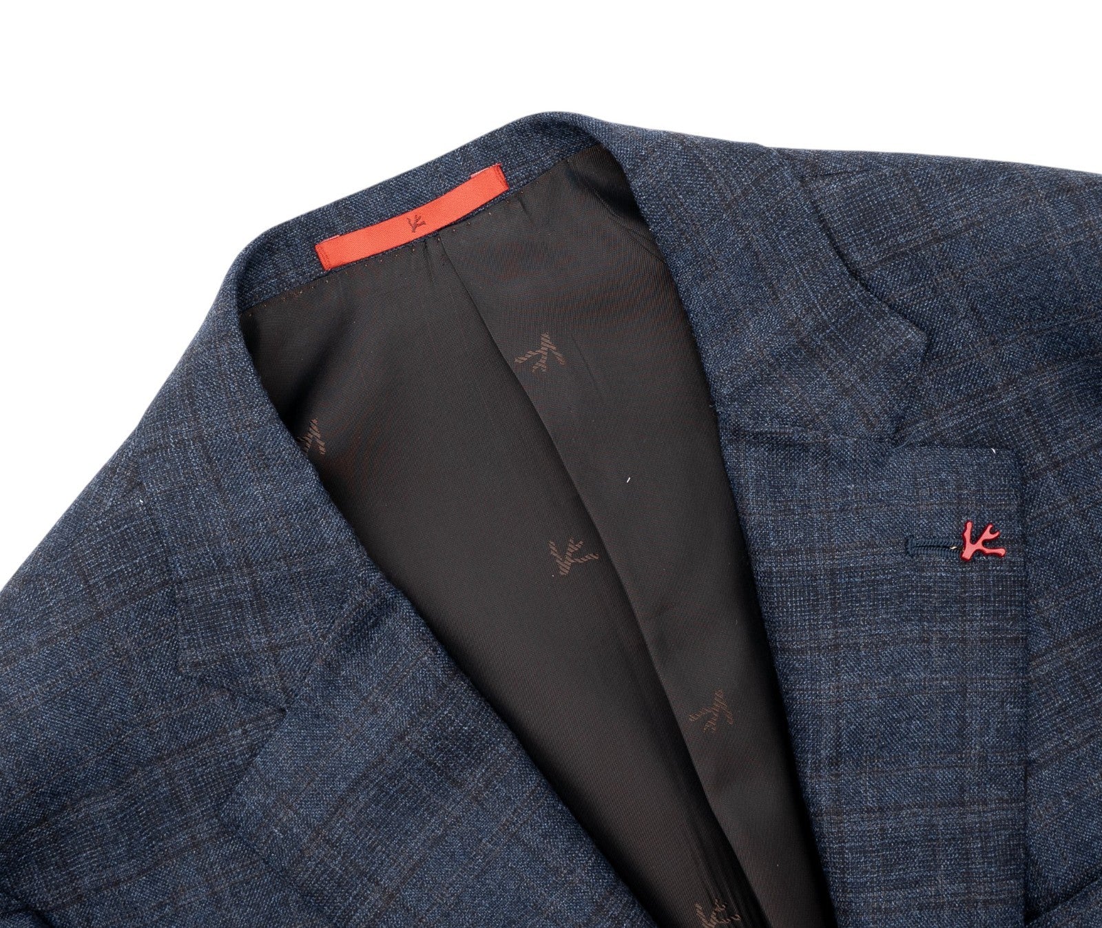 $6190 ISAIA "Capri" Blue Checks Jacket Sport Coat Wool  42 US /  52 EU  7L