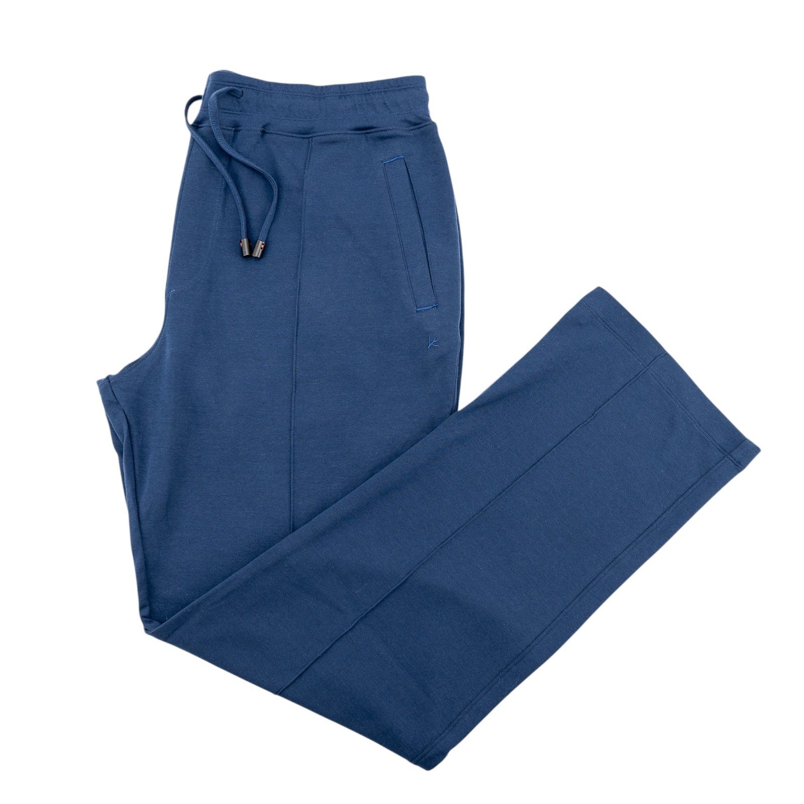 1200$ ISAIA NAPOLI Blue Drawstring Track Pant Jersey Cotton Size 3XL