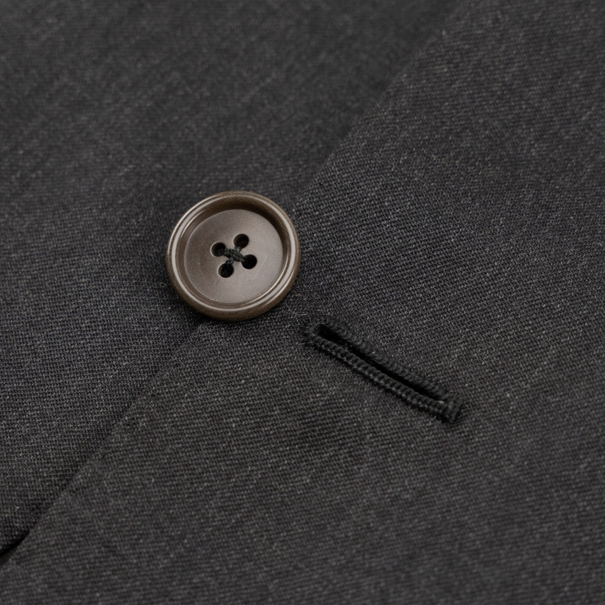 $2950 RUBINACCI LONDON HOUSE 3 Buttons Suit Wool Dark Gray 34 US / 44 EU