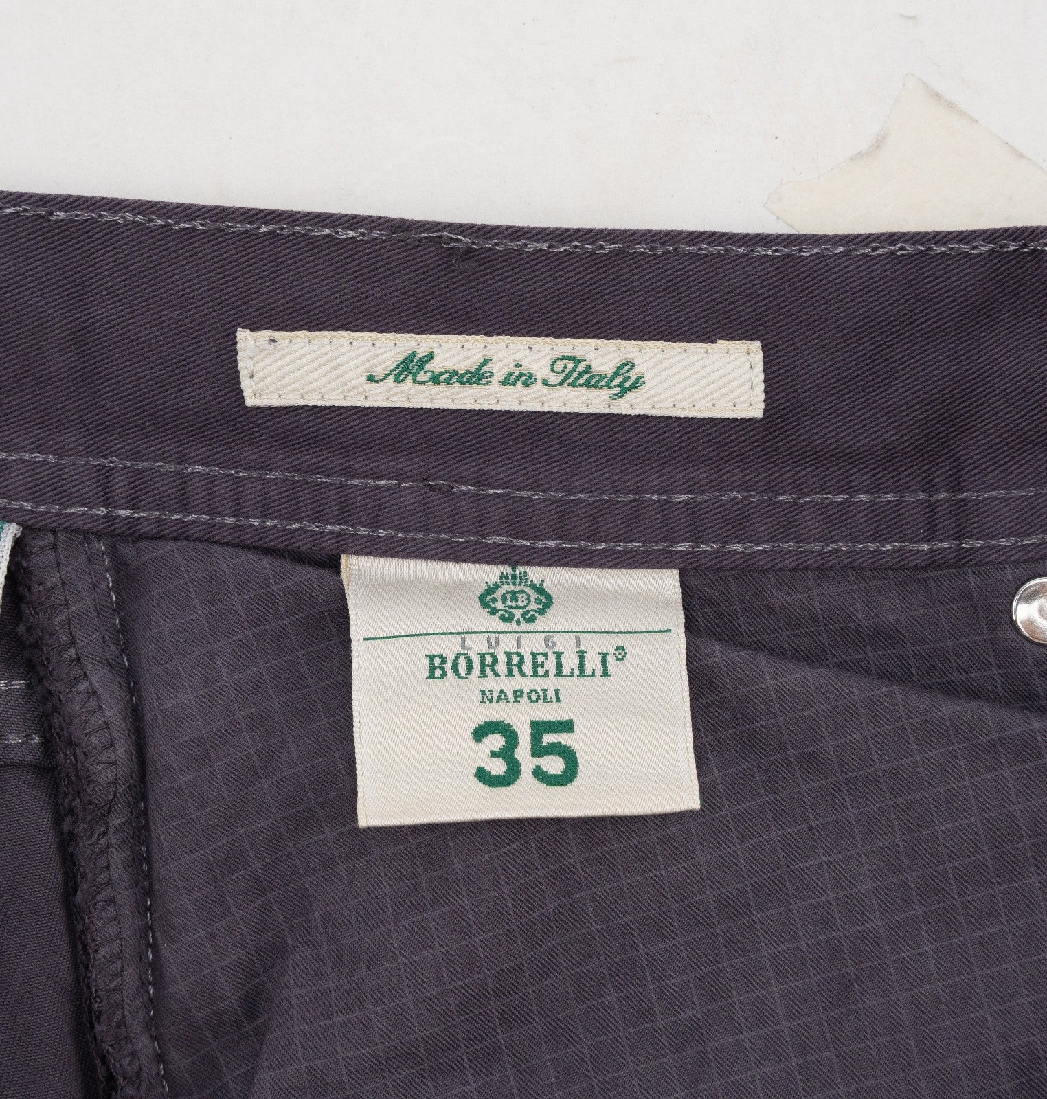415$ LUIGI BORRELLI NAPOLI Washed Dark Purple Denim Jeans Cotton 35 US / 51 EU