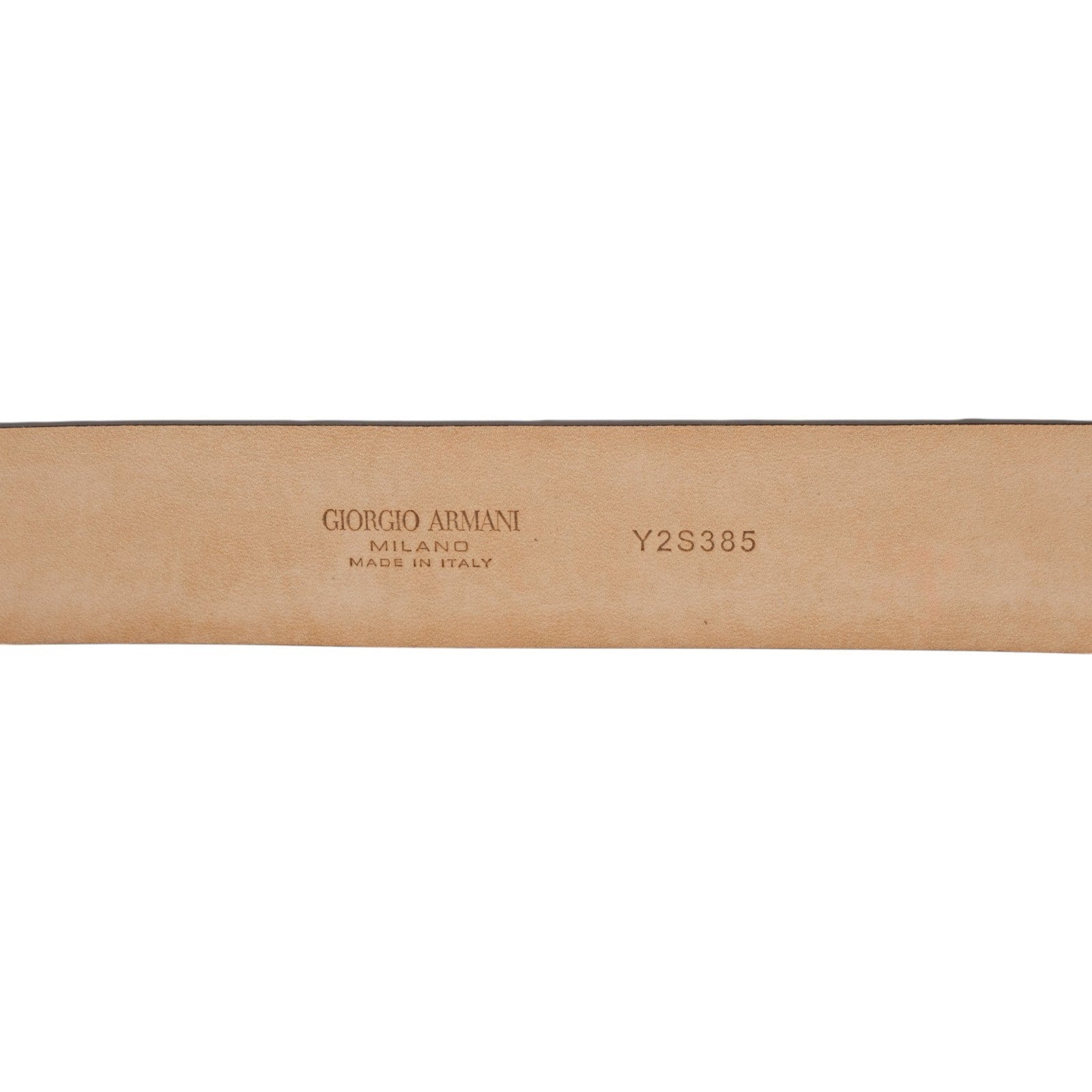 $2200 GIORGIO ARMANI Belt Brown GA Eagle Logo Alligator Leather Size 110