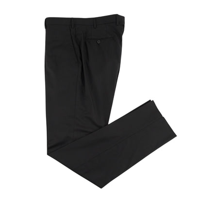 $7150 ISAIA "Sanita" Black Suit Hand-Sewn Fine Wool Aquaspider Water Repellent