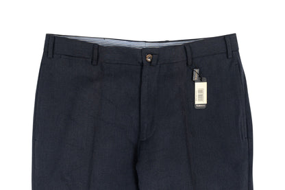 620$ RUBINACCI NAPOLI Dark Blue Dress Pant Cotton Twill 32 US / 48 EU