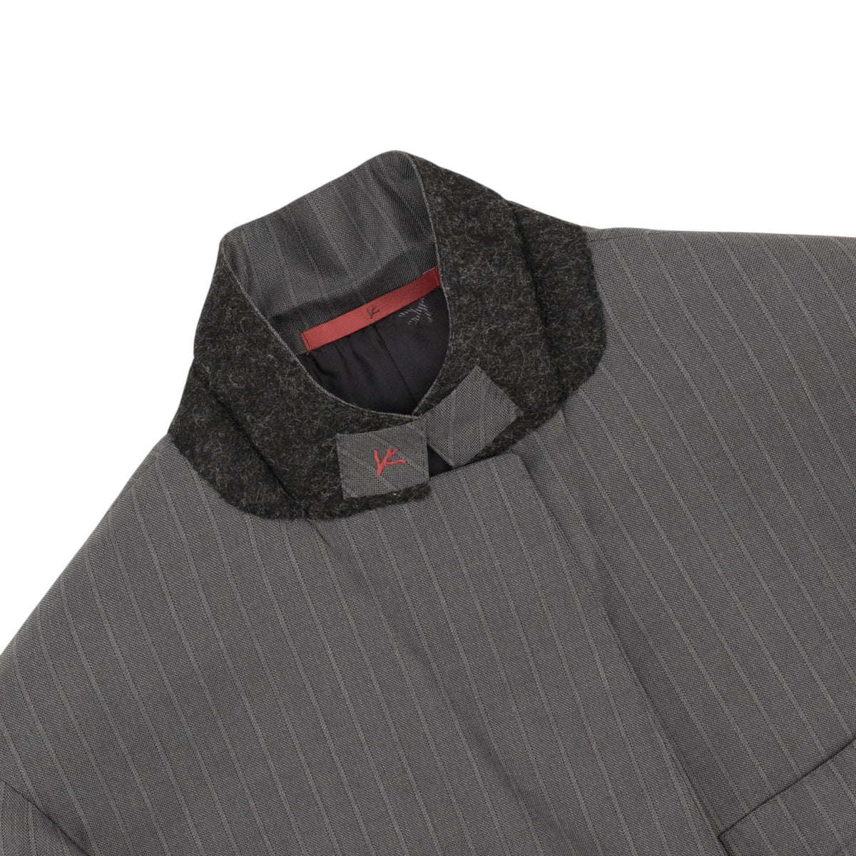 $6850 ISAIA NAPOLI "Gregorio" Gray Suit Hand-Sewn Fine Wool 4 Season Striped
