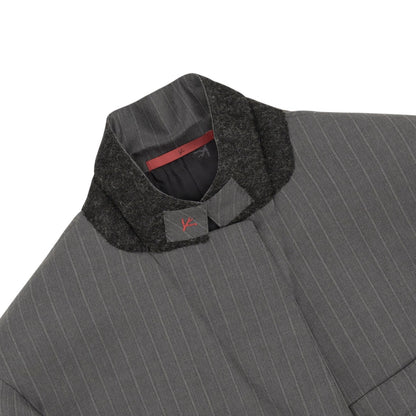 $6850 ISAIA NAPOLI "Gregorio" Gray Suit Hand-Sewn Fine Wool 4 Season Striped