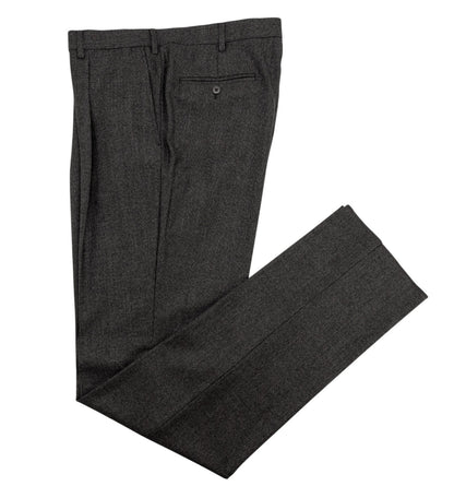 $2400 RAFFAELE CARUSO Dark Gray 3/2 Roll Suit Wool Textured 46 US / 56 EU