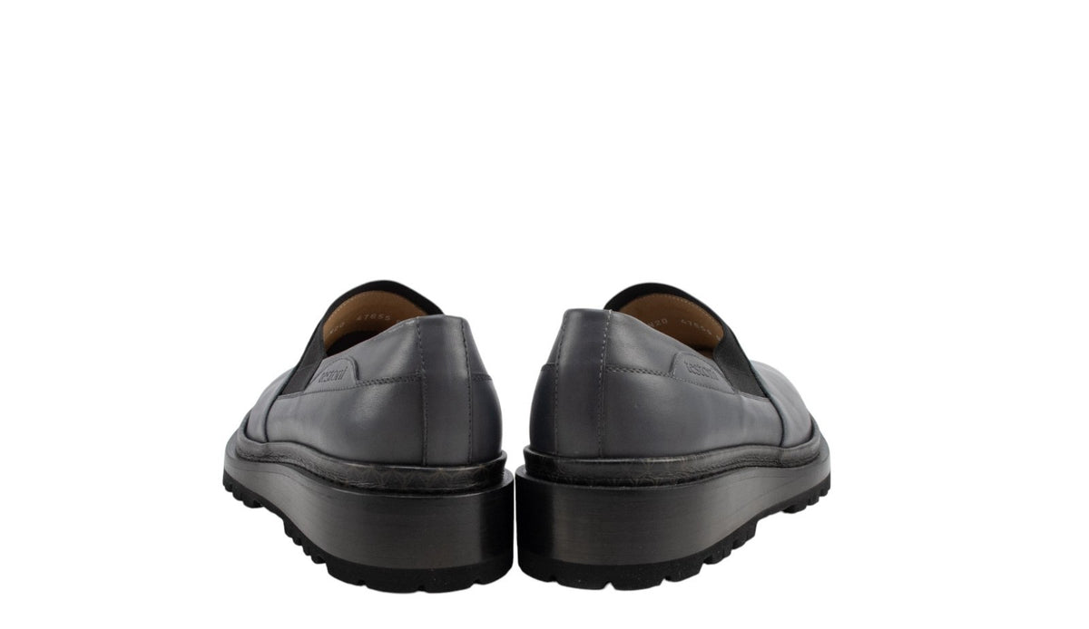 700$ TESTONI Slip On Sport Napa Calf Asphalt 8 UK / 9 US / 42 IT