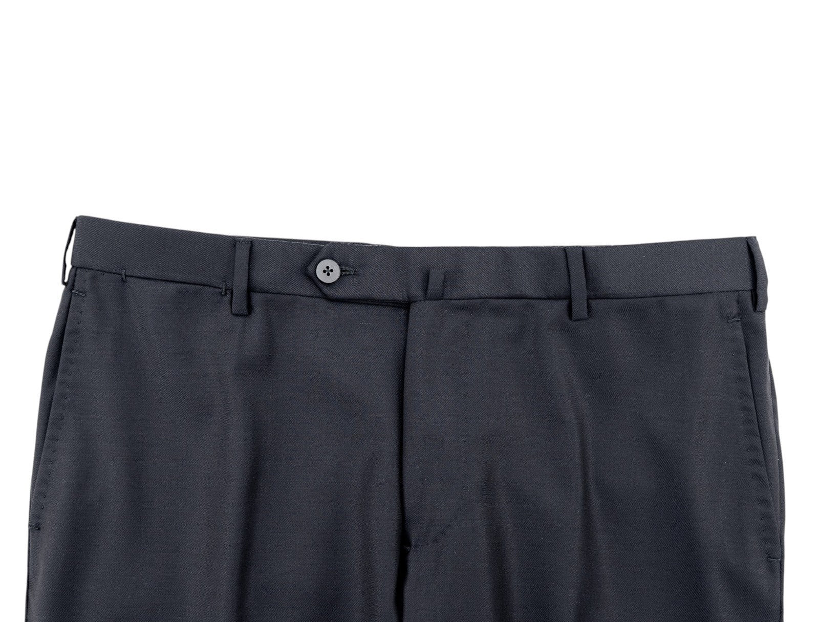 1650$ ISAIA NAPOLI Hand-Sewn Tapered Dress Pant Wool Blue Navy 34 US / 50 EU  8R