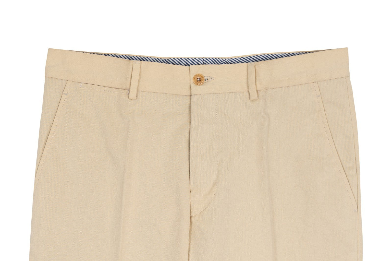 550$ RUBINACCI NAPOLI Beige Cotton Chino Trouser Pant Handmade in Napoli
