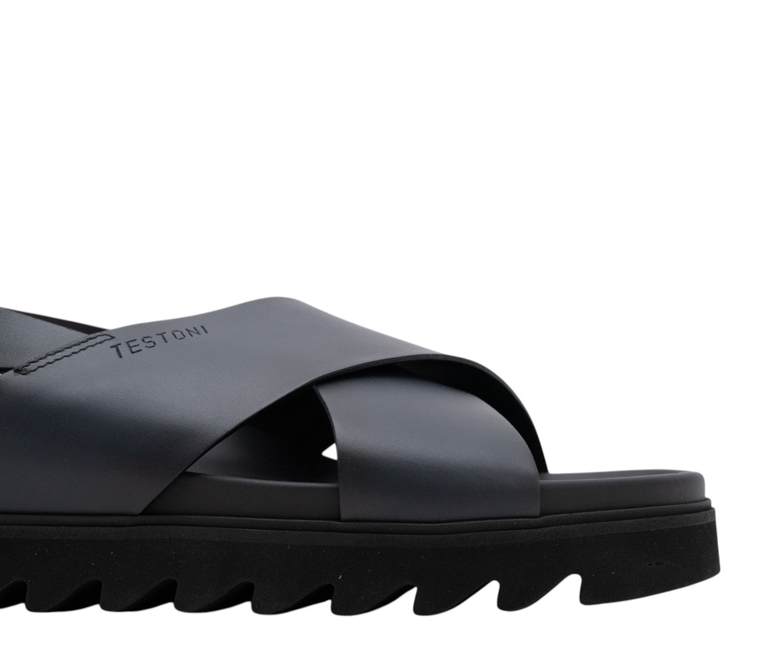 550$ TESTONI Sandal Calf Indigo 8 UK - 9 US - 42 IT
